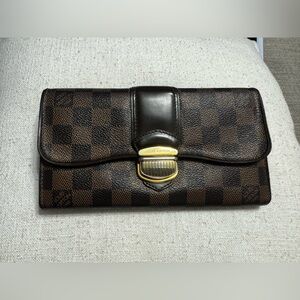 Louis Vuitton Damier Ebene Sistina Wallet